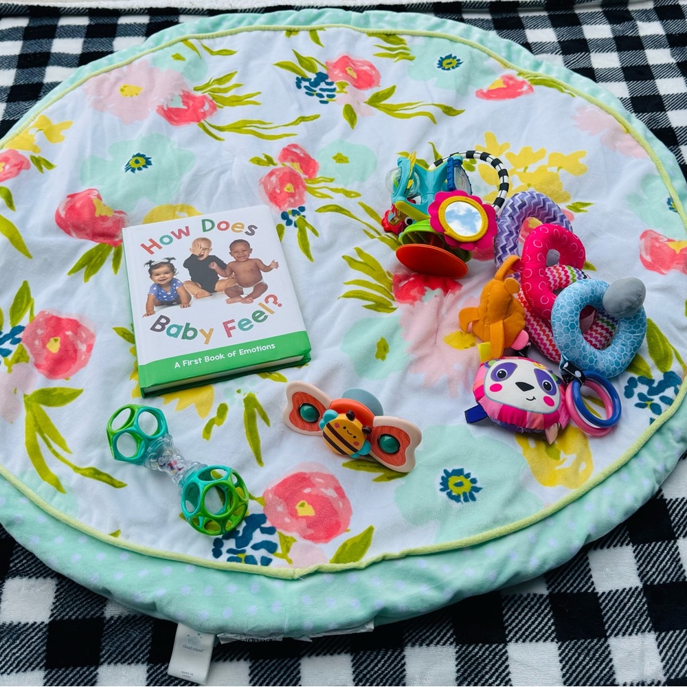 Cloud Island Green and Pink Learning Toys Set